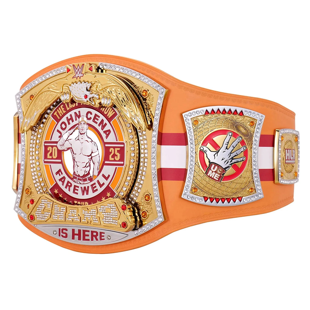 John Cena Farewell Tour 2025 Tampa Spinner Championship Replica Title Belt ChampionshipBeltUS