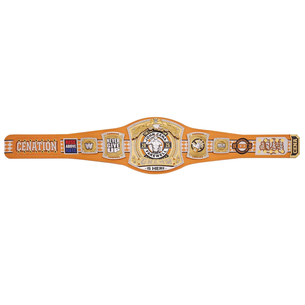 John Cena Farewell Tour 2025 Knoxville Spinner Championship Replica Title Belt (Copy) ChampionshipBeltUS