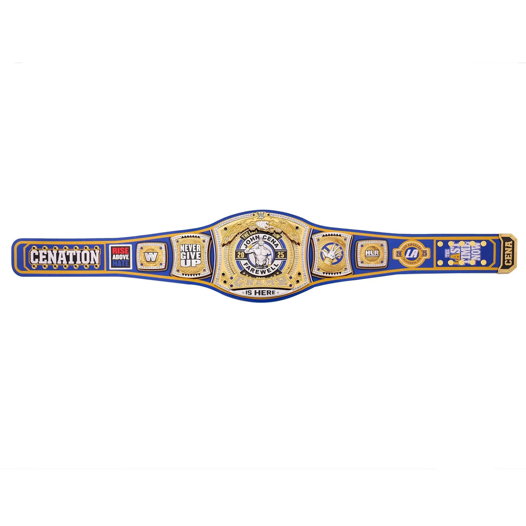 John Cena Farewell Tour 2025 Money In The Bank Los Angeles Spinner Championship Replica Title Belt (Copy) ChampionshipBeltUS