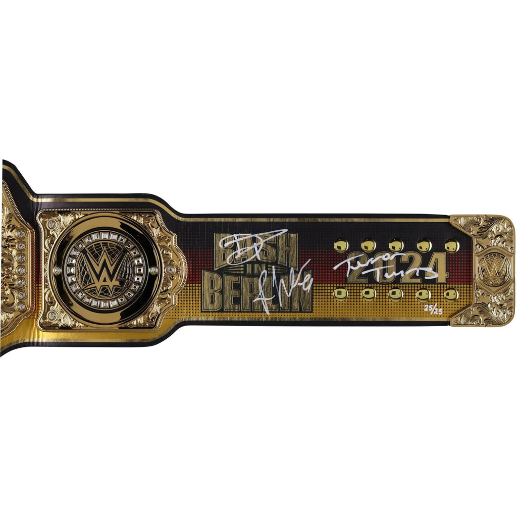 Damian Priest & Rhea Ripley WWE Bash in Berlin Replica Title Belt with "Terror Twins" Inscription - Limited Edition #25/25 ChampionshipBeltUS