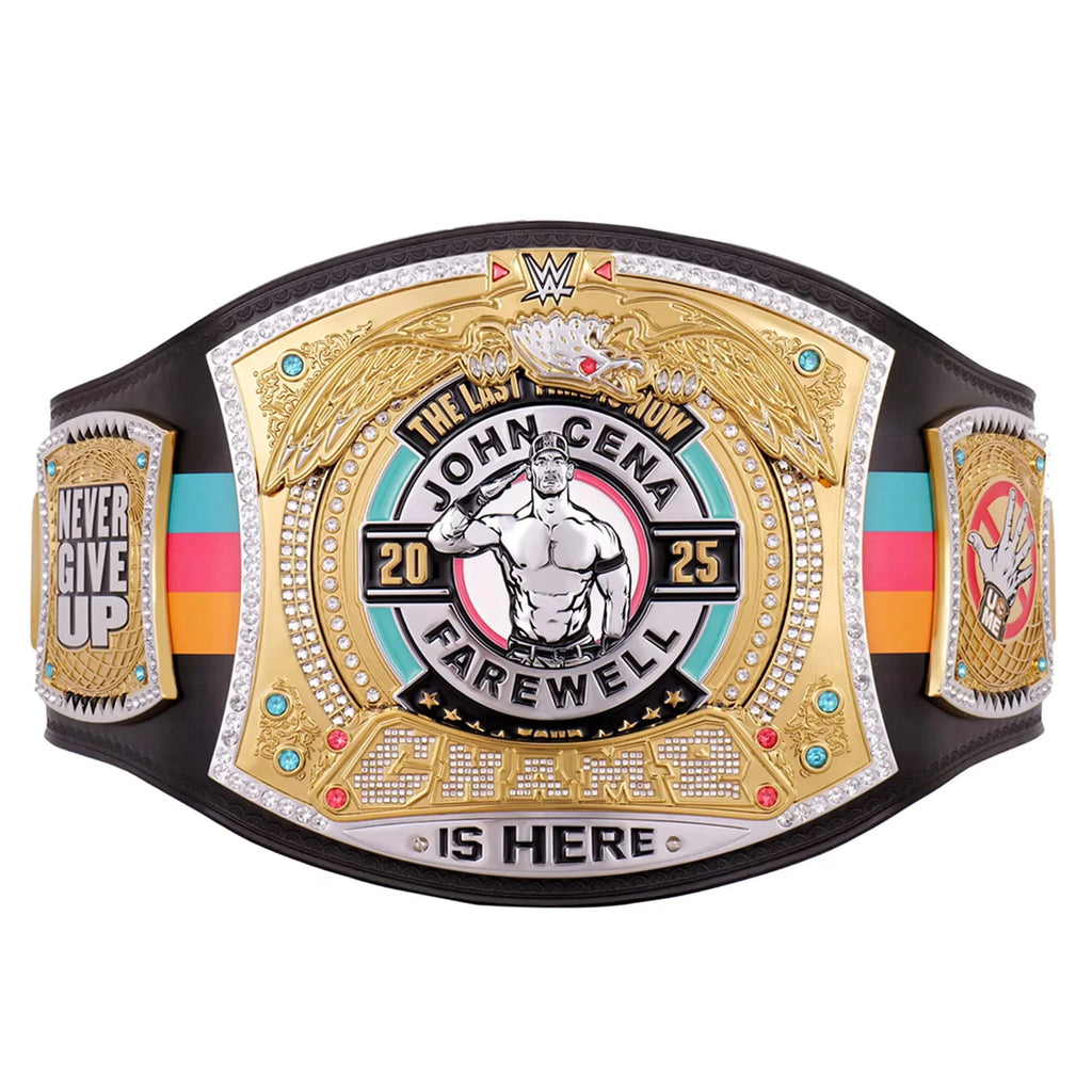 John Cena Farewell Tour 2025 San Antonio Spinner Championship Replica Title Belt ChampionshipBeltUS