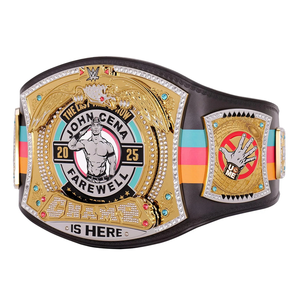 John Cena Farewell Tour 2025 San Antonio Spinner Championship Replica Title Belt ChampionshipBeltUS