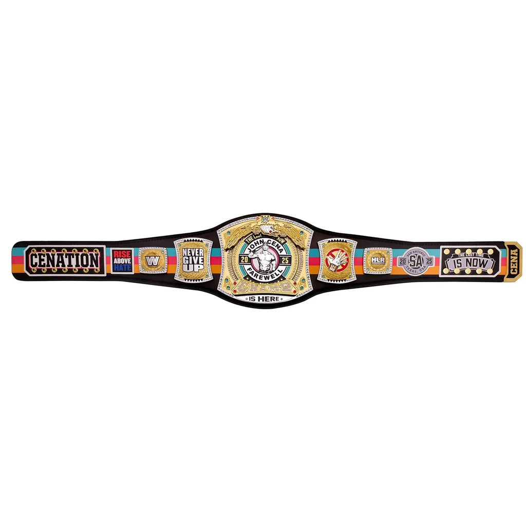 John Cena Farewell Tour 2025 San Antonio Spinner Championship Replica Title Belt ChampionshipBeltUS