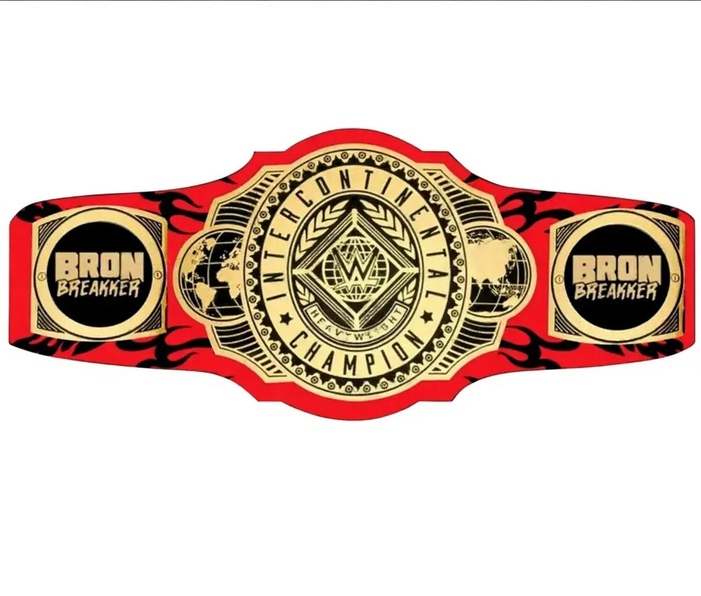 New Custom Bron Breakker Intercontinental Wrestling Championship Belt ChampionshipBeltUS