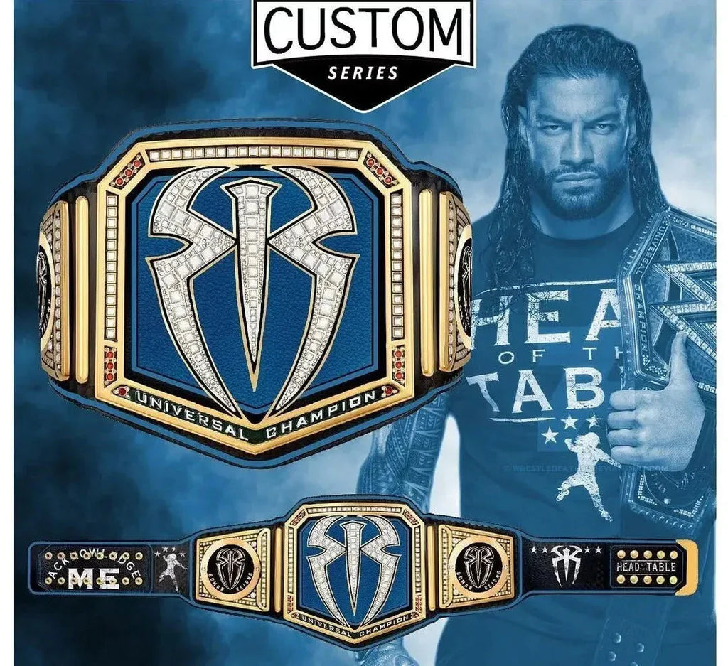 Roman Reigns Custom Signature Series Wrestling Championship Belt Replica ChampionshipBeltUS