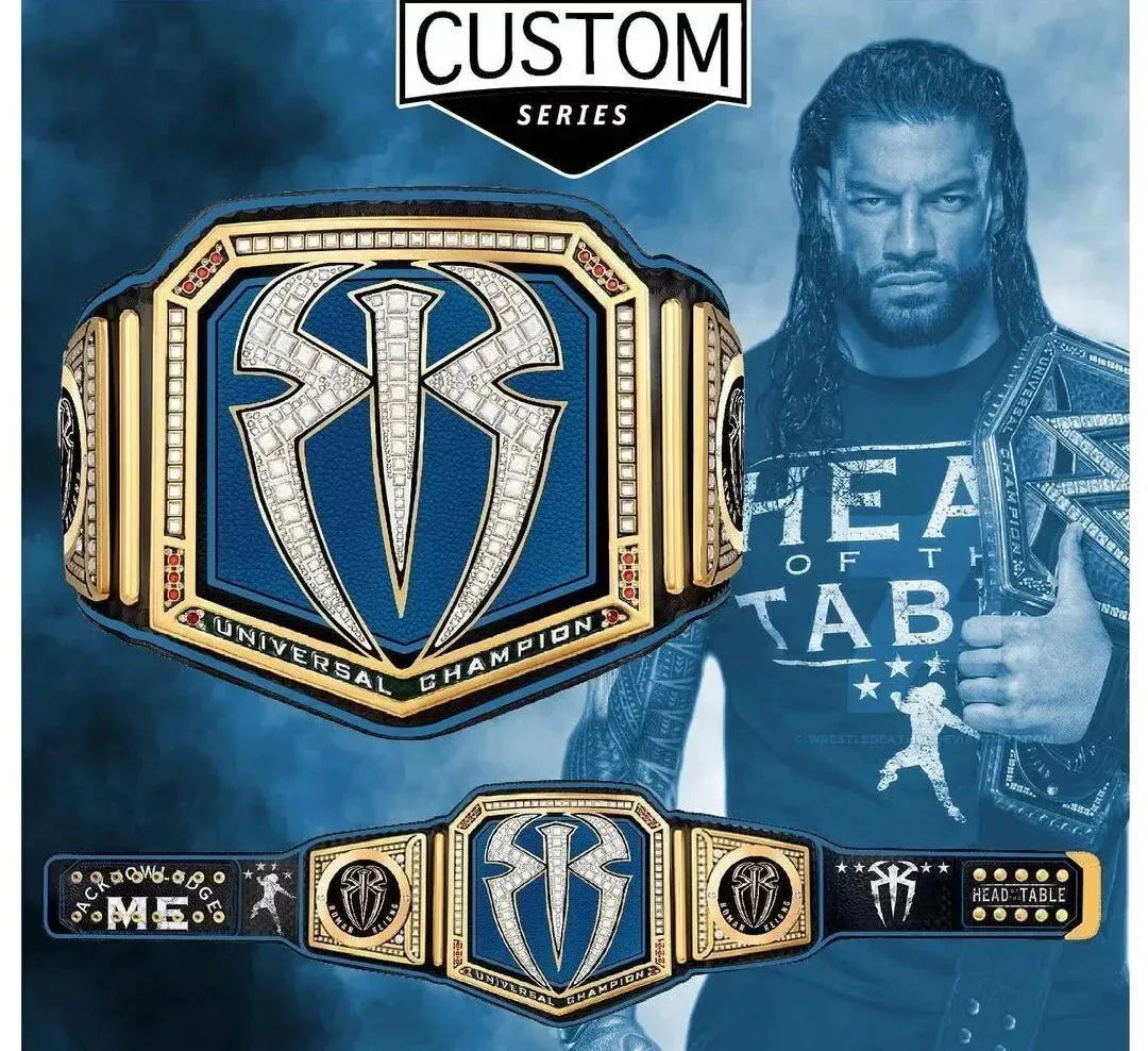 Roman Reigns Custom Signature Series Wrestling Championship Belt Replica ChampionshipBeltUS