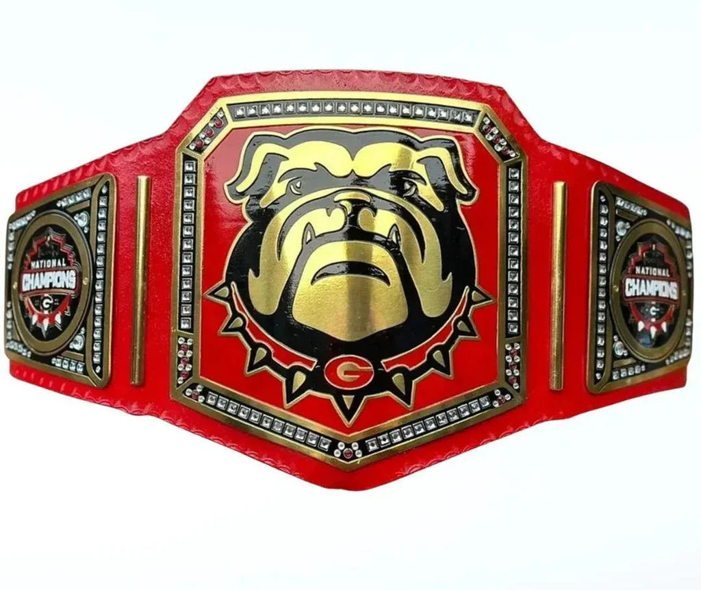 Bulldog Georgia wrestling championship belt ChampionshipBeltUS